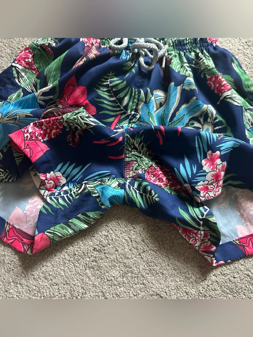 Kenny Flowers The Flower Hour Boys Swim Trunks UPF 50+ Size 7/8